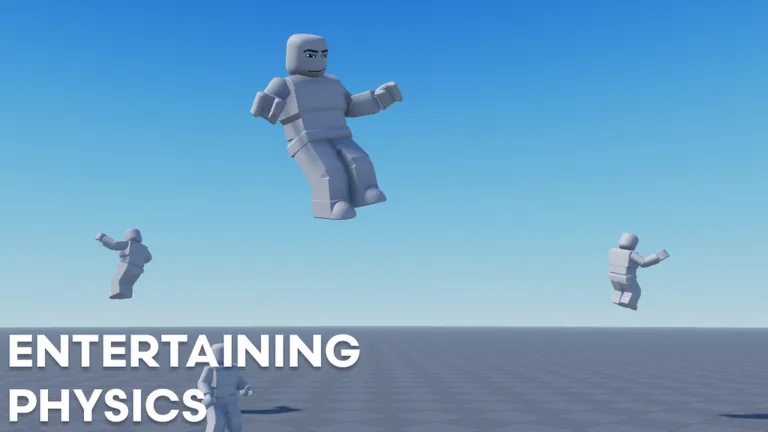 Ragdoll Engine official game art: ragdoll dummies falling through the air